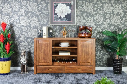 A家.新贵族 现代中式 虎斑木 角几