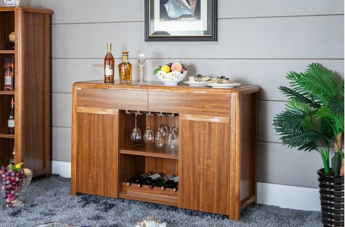 A家.新贵族 现代中式 虎斑木 餐柜