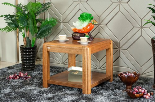 A家.新贵族 现代中式 虎斑木 角几