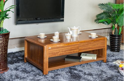 A家.新贵族 现代中式 虎斑木 小长几