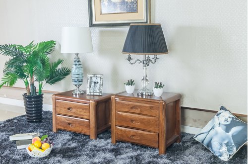 A家.新贵族 现代中式 虎斑木 角几