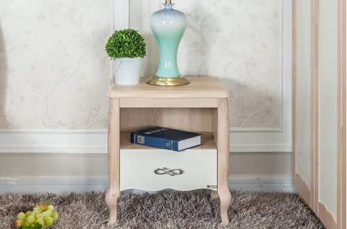 A家.时尚简欧 欧式 白橡木 小饰架